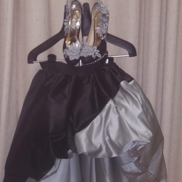 Hi/Low Taffeta Skirt size M/L - Picture 2 of 9